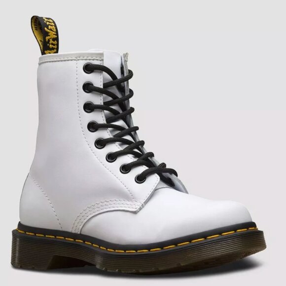Dr. Martens 1460 Softy T Leather Lace Up Boots Size 8 New - Picture 1 of 14